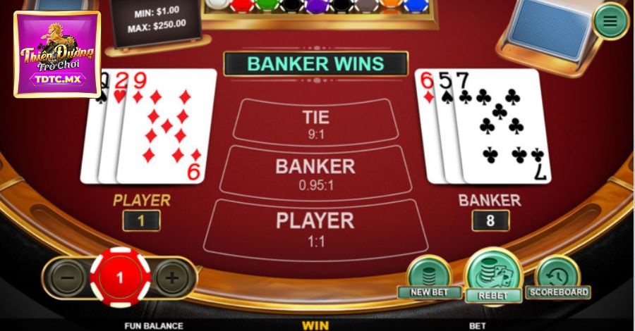 Các luật rút bài trong game Baccarat